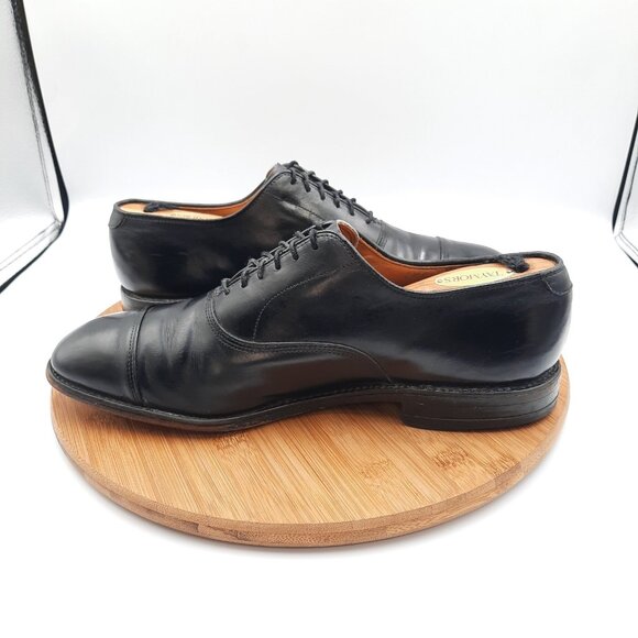 Allen Edmonds Park Avenue Mens Size 9.5 Shoes Black Leather Dress Sneakers USA main image 4